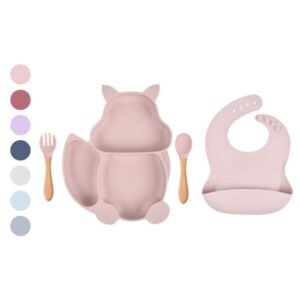 Kit Introdução Alimentar Esquilo, silicone, BPA free | 4 peças